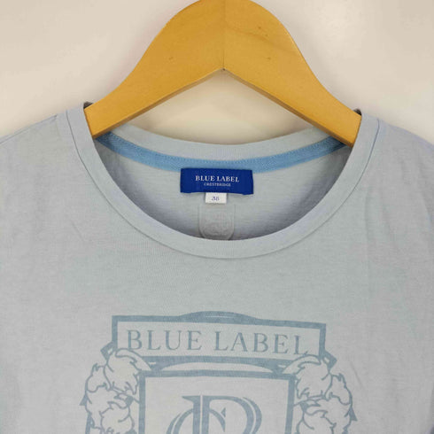 ブルーレーベルクレストブリッジ BLUE LABEL CRESTBRIDGE ロゴ プリント 刺繍 Tシャツ レディース 38