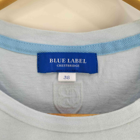 ブルーレーベルクレストブリッジ BLUE LABEL CRESTBRIDGE ロゴ プリント 刺繍 Tシャツ レディース 38