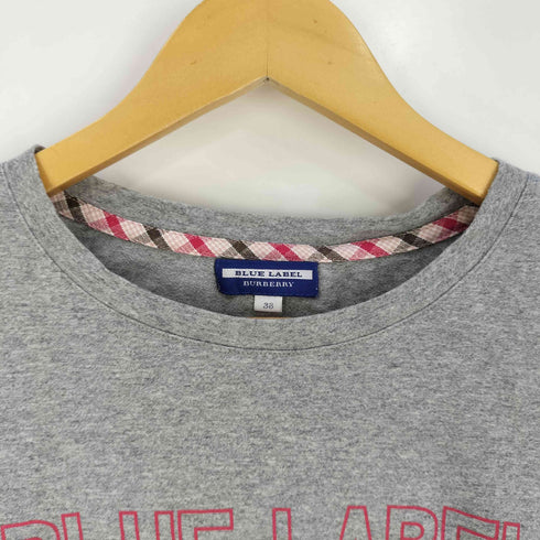 バーバリーブルーレーベル BURBERRY BLUE LABEL ロゴプリント ロングスリーブTシャツ レディース 38