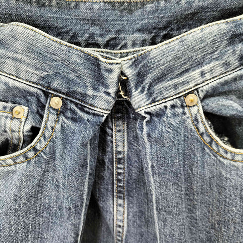 ジョンローレンスサリバン JOHN LAWRENCE SULLIVAN washed denim wide pants レディース JPN:S