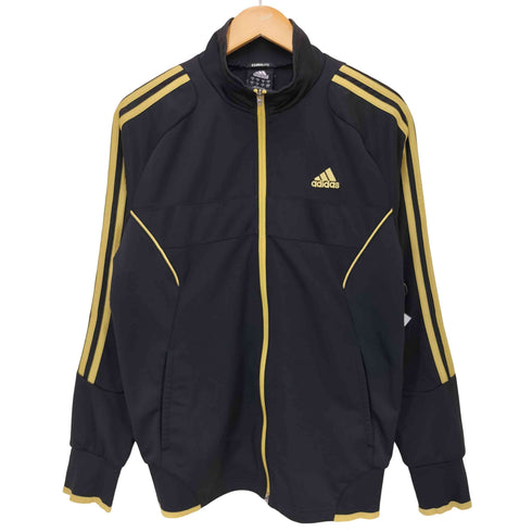 アディダス adidas CLIMALITE パフォーマンス ロゴ 刺繍 サイドライン トラックジャケット ジャージ メンズ import:M