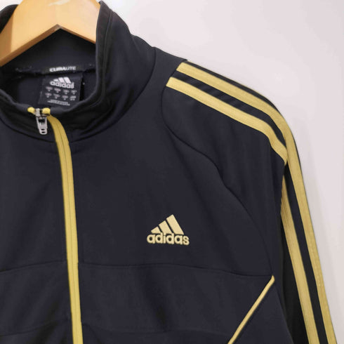 アディダス adidas CLIMALITE パフォーマンス ロゴ 刺繍 サイドライン トラックジャケット ジャージ メンズ import:M