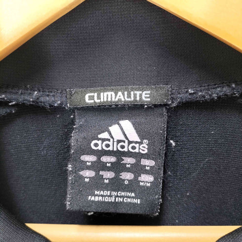 アディダス adidas CLIMALITE パフォーマンス ロゴ 刺繍 サイドライン トラックジャケット ジャージ メンズ import:M