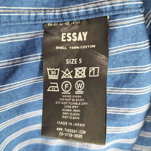 エッセイ ESSAY ストライプ柄シャツ メンズ JPN:S