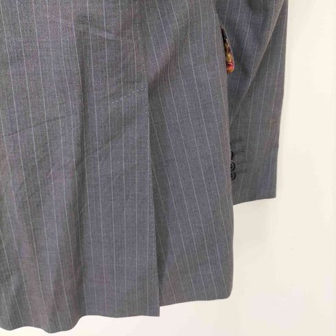 ポールスミスロンドン Paul Smith LONDON DOUBLE WINDOWPANE SUIT 裏地花柄 Super 110S VITALE BARBERIS CANONICO 2B テーラードジャケット メンズ L2