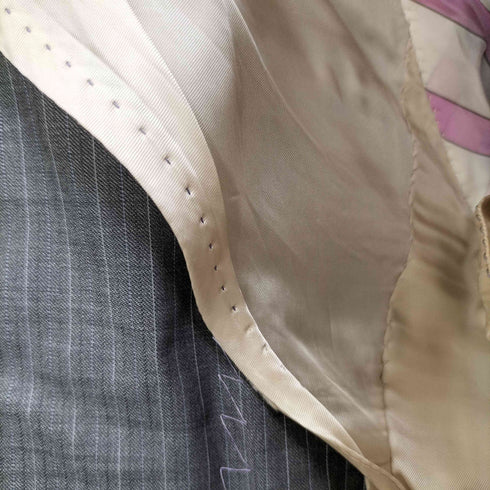 ポールスミスロンドン Paul Smith LONDON DOUBLE WINDOWPANE SUIT 裏地花柄 Super 110S VITALE BARBERIS CANONICO 2B テーラードジャケット メンズ L2