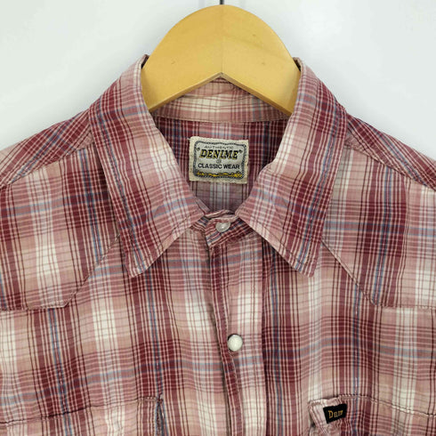 ドゥニーム Denime チェック コットン ウエスタンシャツ メンズ JPN:M