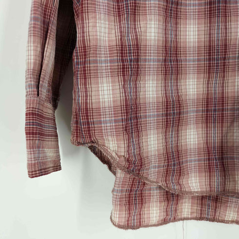 ドゥニーム Denime チェック コットン ウエスタンシャツ メンズ JPN:M