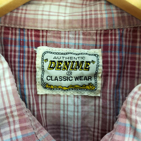 ドゥニーム Denime チェック コットン ウエスタンシャツ メンズ JPN:M