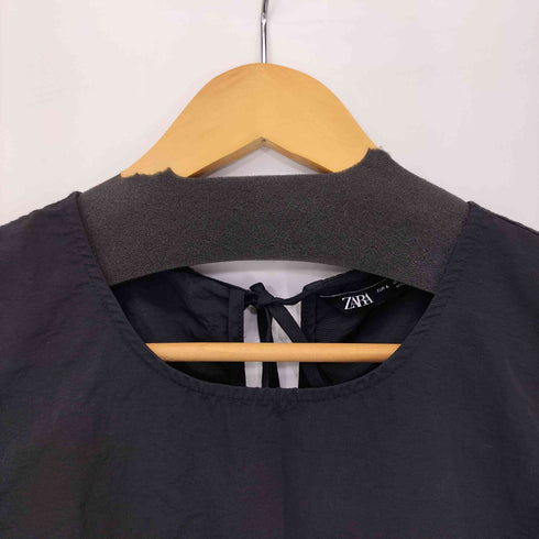 ザラ ZARA GABARDINE BALLOON TOP レディース import:L