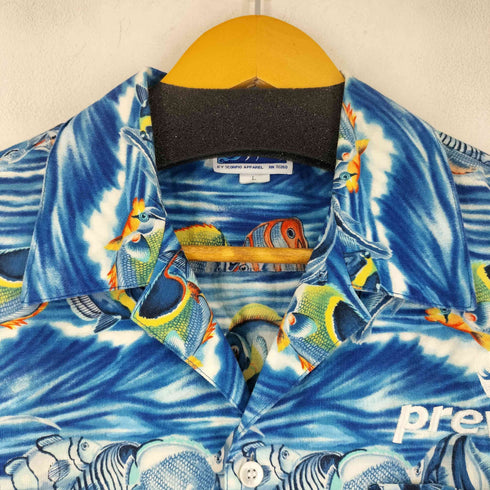 USA製 フィッシュ柄 S/S シャツ メンズ JPN:L