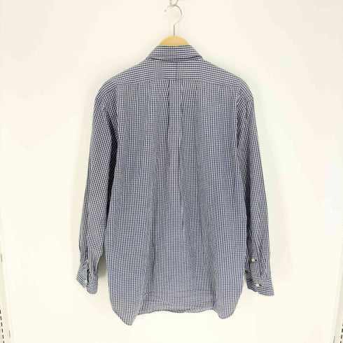 ラルフローレン RALPH LAUREN 90S TILDEN チルデン ポニー 刺繍 B.D チェック L/S シャツ メンズ import:L