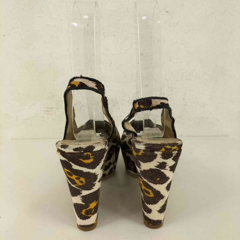 ステラマッカートニー STELLA McCARTNEY レオパードウェッジソールサンダル レディース