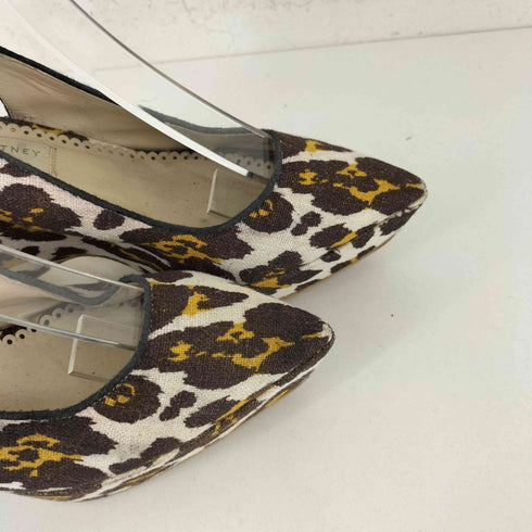 ステラマッカートニー STELLA McCARTNEY レオパードウェッジソールサンダル レディース
