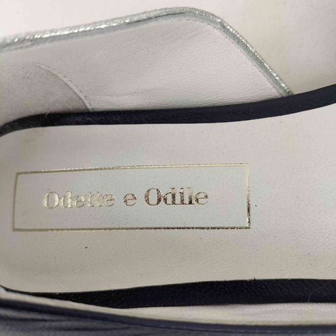 オデットエオディール Odette e Odile メタリック レザーコンビパンプス レディース JPN:24