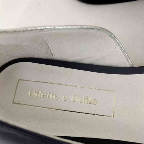 オデットエオディール Odette e Odile メタリック レザーコンビパンプス レディース JPN:24