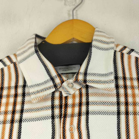 ビューティーアンドユースユナイテッドアローズ BEAUTY & YOUTH UNITED ARROWS ヘビーツイル チェック ビッグシルエット シャツ メンズ JPN:M