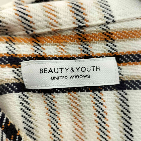 ビューティーアンドユースユナイテッドアローズ BEAUTY & YOUTH UNITED ARROWS ヘビーツイル チェック ビッグシルエット シャツ メンズ JPN:M