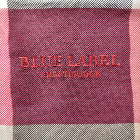 ブルーレーベルクレストブリッジ BLUE LABEL CRESTBRIDGE ロゴ 刺繍 ノバチェック ハンカチ スカーフ レディース