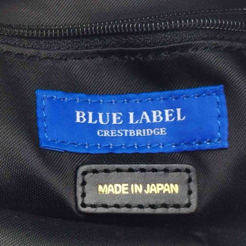ブルーレーベルクレストブリッジ BLUE LABEL CRESTBRIDGE ロゴ レザー ノバチェック ポーチ レディース