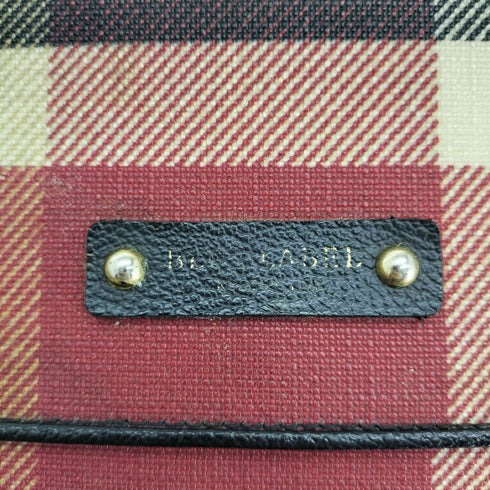 ブルーレーベルクレストブリッジ BLUE LABEL CRESTBRIDGE ロゴ レザー ノバチェック ショルダー バッグ レディース