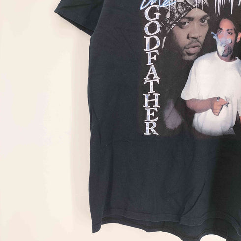 GODFATHER ラッパー プリント S/S クルーネック Tシャツ メンズ import:XL