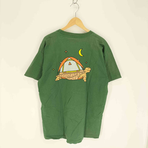 ベイサイド BAYSIDE 90-00S USA製 CAMPANDGOSLOW 両面プリント ポケット S/S クルーネック Tシャツ メンズ import:XL