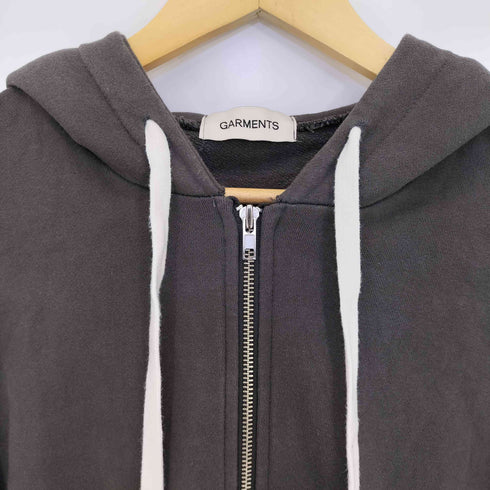 GARMENTS 短丈 ジップアップフーディ メンズ