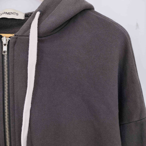 GARMENTS 短丈 ジップアップフーディ メンズ