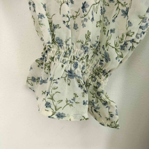 トッコクローゼット tocco closet シャーリングキャンディースリーブフラワープリントワンピース レディース JPN:M