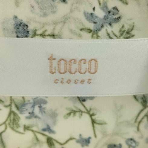 トッコクローゼット tocco closet シャーリングキャンディースリーブフラワープリントワンピース レディース JPN:M