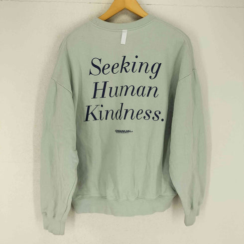 ノーマニュアル NOMANUAL SEEKING HUMAN KINDNESS スウェット メンズ