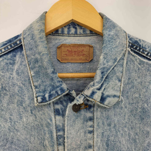 リーバイス Levis 88年 USA製 70507-0219 ケミカルウォッシュ デニムトラッカージャケット メンズ import:L