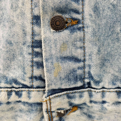リーバイス Levis 88年 USA製 70507-0219 ケミカルウォッシュ デニムトラッカージャケット メンズ import:L