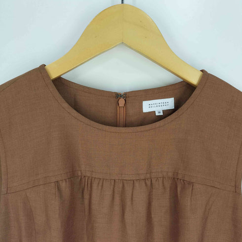 マッキントッシュフィロソフィー MACKINTOSH PHILOSOPHY ノースリーブ ギャザーワンピース レディース 38