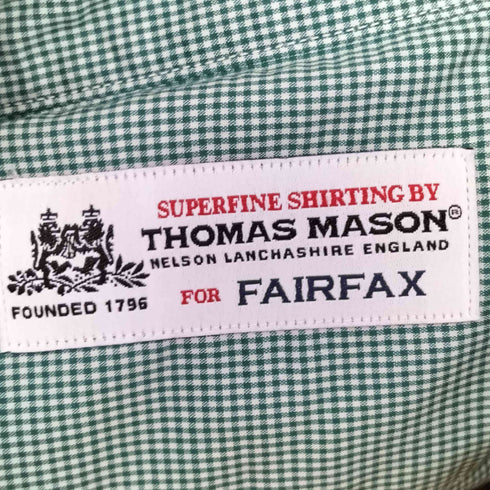トーマスメイソンフォーフェアファクス THOMAS MASON for FAIRFAX チェックロングスリーブシャツ メンズ LL