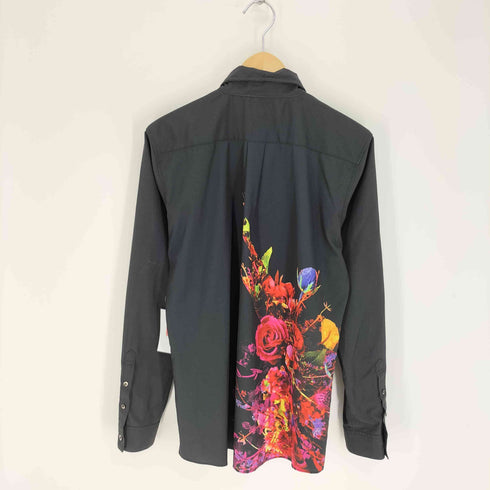 シヴァーライズ CIVARIZE 襟 ワイヤー 花柄 転写 プリント L/S シャツ メンズ JPN:46