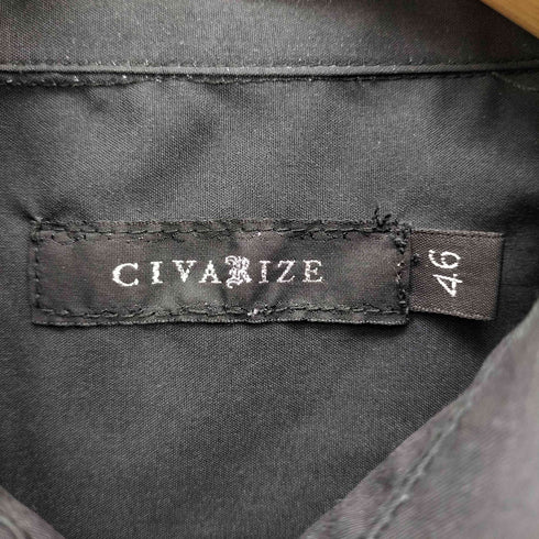シヴァーライズ CIVARIZE 襟 ワイヤー 花柄 転写 プリント L/S シャツ メンズ JPN:46