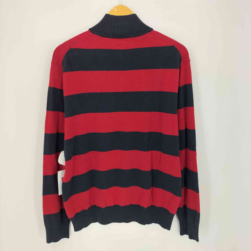 ノーティカ NAUTICA 90S ロゴ刺繍ボーダーハーフジップニット メンズ JPN:M