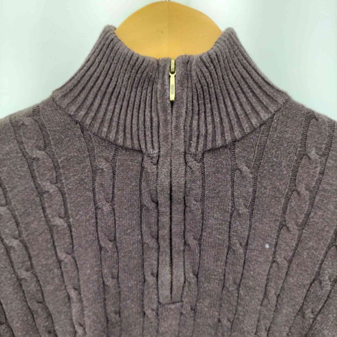 アイゾッド IZOD 90S コットンハーフジップケーブルニット メンズ JPN:M