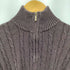 アイゾッド IZOD 90S コットンハーフジップケーブルニット メンズ JPN:M