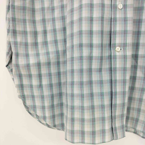 エルメネジルドゼニア Ermenegildo Zegna オーバーサイズ ボタンダウン チェックシャツ メンズ 43 / 17