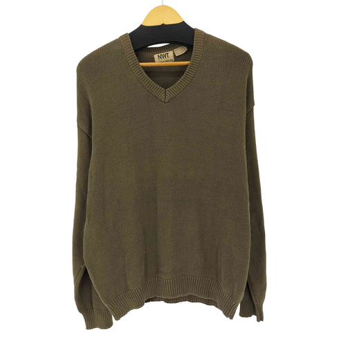 NWT NATURALS Vネックコットンニット メンズ JPN:M