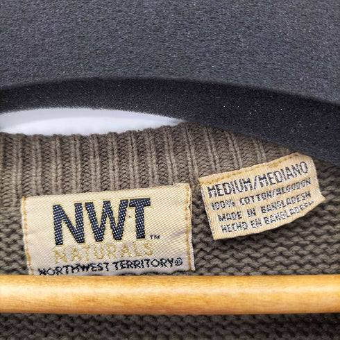 NWT NATURALS Vネックコットンニット メンズ JPN:M