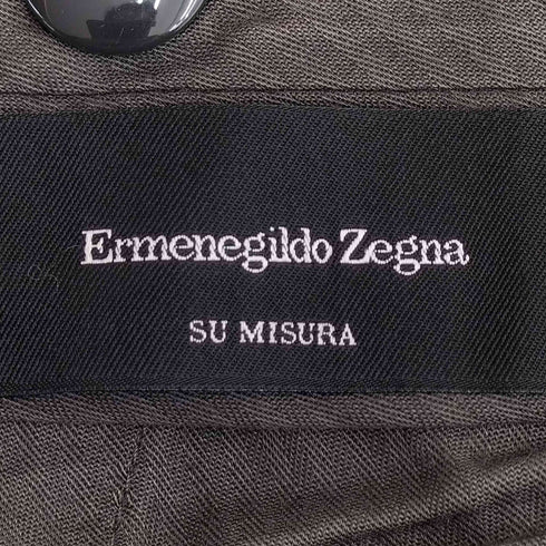 エルメネジルドゼニア Ermenegildo Zegna SU MISURA スイス製 ストライプ ウールスラックス メンズ 58R