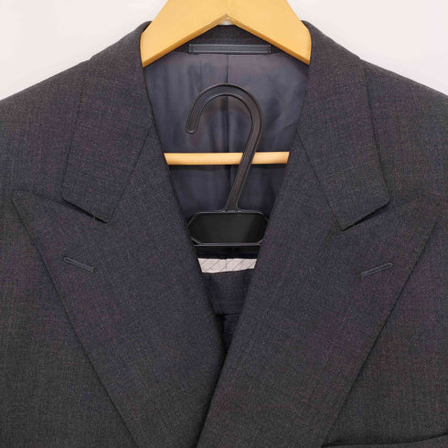 エルメネジルドゼニア Ermenegildo Zegna SUPER 100's ダブルブレストジャケット 3タックパンツ スーツセットアップ メンズ 上:58 下:表記無