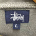 ステューシー Stussy 00S 紺タグ 染み込み プリント ラグラン クルーネック スウェット メンズ import:L