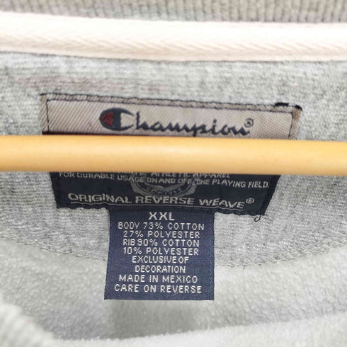 チャンピオン Champion 90-00S メキシコ製 ORIGINAL REVERSE WEAVE COLUMBIA アーチ プリント クルーネック スウェット メンズ import:XXL