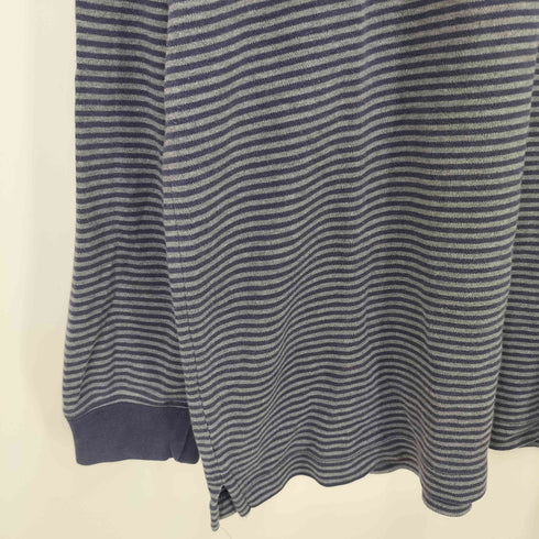 トミーヒルフィガー TOMMY HILFIGER 90-00S ボーダー ラガー シャツ メンズ import:L