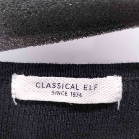 クラシカルエルフ CLASSICAL ELF 胸元ドレープデザインニット レディース JPN:S